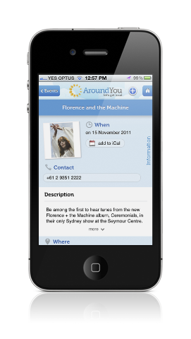 AroundYou event details screenshot
